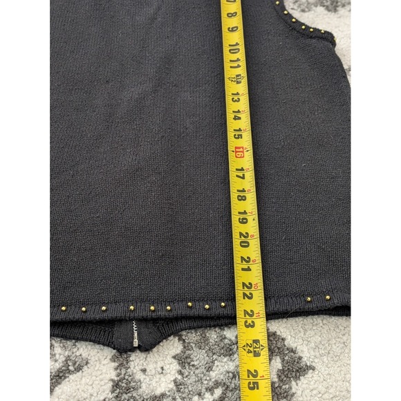 VTG Erika Christmas Sweater Vest‎ Beaded Embroidered Holiday Poinsettia - Picture 6 of 7